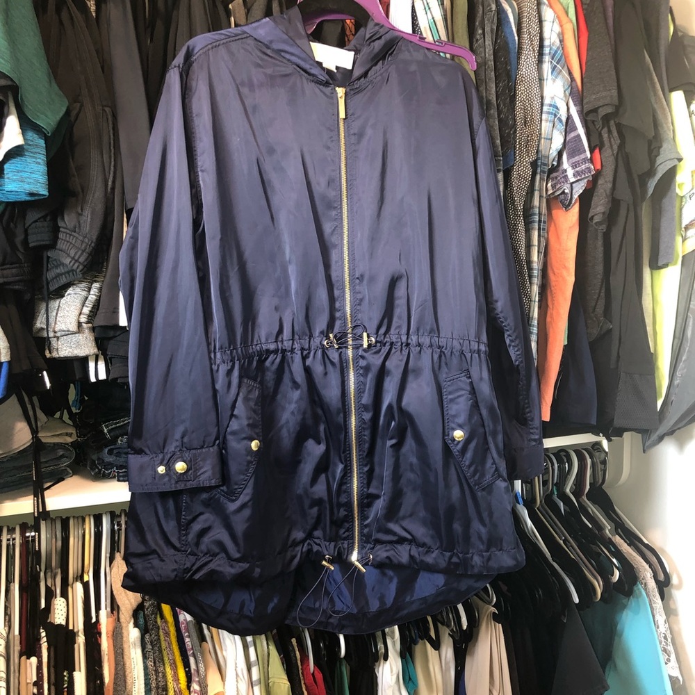 Michael Kors Lightweight Blue Anorak Jacket